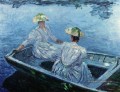 Le bateau Blue Row Claude Monet